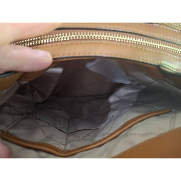 EUC Michael Kors Raven Medium "Acorn" (Brown) Pebbled Leather Backpack - Picture 9 of 13